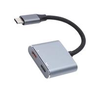 ASHATA Adaptateur de Charge de Type C vers Lunettes et Adaptateur de Charge pour Steam Deck, Portable et Jeu 100 W, Rapide, Résolution 4K 60 Hz