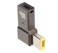 ASHATA Adaptateur de Type C Femelle vers Pointe Mince, 100 W 5 A USB C Femelle Entrée vers Slim Tip Rectangle Power PD Convertisseur de Câble de pour Ordinateurs Portables