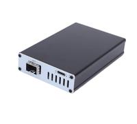 ASHATA Adaptateur Ethernet 10 Gbit/s, Adaptateur Réseau 10 Gigabit, Port Fibre USB4 SFP en Aluminium, Adaptateur Ethernet 10 Gigabit pour Connexion Réseau Haut Débit (Port Unique)