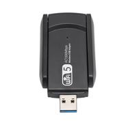 ASHATA Adaptateur Fil USB Adaptateur Réseau WiFi Double Bande Rapide pour 10 11 OS X Noir 1 unité