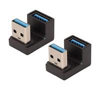 ASHATA Adaptateur Masculin à Femmes USB 3.0, Câble D'extension USB3.0 en Alliage en Aluminium avec Transfert de Données de 10 Gbit/S, Dissipation de Chaleur Rapide, Plug et Jeu
