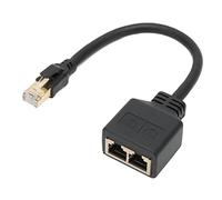 ASHATA Adaptateur pour répartiteur réseau Ethernet RJ45, 1 à 2, CAT8, LAN Splitter