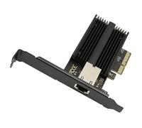 ASHATA Adaptateur Réseau PCIe 10 Gigabit, Adaptateur Réseau AQC113C 10G à Port Unique, Adaptateur Ethernet, Adaptateur Réseau convergé pour Salle de Serveurs Internet de Bureau