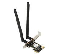 ASHATA Adaptateur Réseau PCIe, Carte PCI Express Gigabit Ethernet, RTL8822CE 2.4G 5G Double Bande 1200 Mbps Bluetooth 5.0 PCIEx1 Carte Réseau sans Fil de Bureau