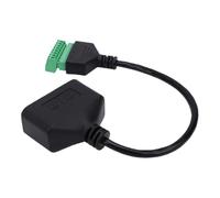 ASHATA Adaptateur RJ45 Femelle vers Borne à Vis 8 Broches |Module d'extension Ethernet CCTV DVR pour la Transmission du Signal
