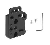ASHATA Adaptateur Universel de Plaque D'extension de Montage Double Face, Léger pour Ronin S RS2 RS3, Alliage D'aluminium Noir pour la Réalisation de Films
