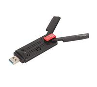 ASHATA Adaptateur WiFi USB sans Fil pour PC, Adaptateur Réseau sans Fil 1201Mbps, Dongle WiFi Double Bande avec Double Antenne à Gain élevé 3dBi, pour Ordinateur de Bureau