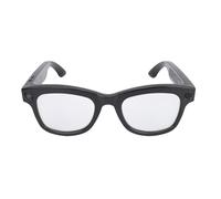 ASHATA AI Smart Lunes, Bluetooth 5.3 Lunettes de Traduction, 1080p Photo Take DV Anti Shake, Lens Transparent, pour Les Hommes Women Music Call, pour Les Voyages Business Study