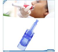 Ashata Aiguille de microneedling Cartouches d'aiguilles de Microneedling bleues courtes de Type beaute visage 12 épingles