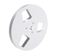 ASHATA Aluminium Alliage Bobine de Ruban Vide Léger pour Nagra Studer Revox Recorqueur de 5 Pouces Tapis Sonore, Ruban Sonore à 3 Trous pour les Joueurs de Bande (SILVER)