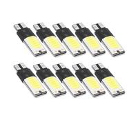 Ashata Ampoule LED T10 10 pièces T10 W5W COB voiture LED Wedge ampoules plaque d'immatriculation largeur lampe côté marqueur