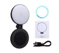 ASHATA Anneau Lumineux Magnétique pour Selfie, 36 LED avec 3 Températures de Couleur à intensité Variable, Lampe de Téléphone Portable pour Diffusion en Direct, Vidéo, Photographie, Maquillage,