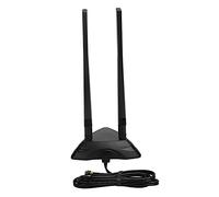 ASHATA Antenne WiFi Double Bande 6DBI Signal Stable pour Carte Réseau de Routeur sans Fil, 2,4 GHz 5 GHz avec Câble de 1,2 Mètre pour Une Utilisation à la Maison et au Bureau