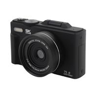 ASHATA Appareil Photo Numérique 5K HD, Caméra Vlogging WiFi Autofocus 75MP 75MP avec 8 Modes 18x Zoom Optique Flash 180 ° Flip 3 Pouces Écran HD Idéal pour Les Fêtes, Les Voyages et Les (Black)