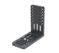 ASHATA Assiette à Fromage Multifonctionnelle en Forme de L pour Appareil Photo, avec Transition Stable pour Trépied DSLR, Vidéastes, Alliage D'aluminium CNC
