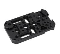 ASHATA Assiette de Fromage Multi-Fonctionnel avec 1/4 3/8 Filetages, Commutateur de la Plaque de Montage Cold Shoe Mount pour Un Trépied