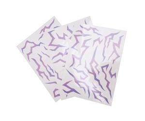 ASHATA Autocollants Temporaires de Cosplay D'anime, dégradé Violet Fluorescent Qui Brille dans le Noir, Résistant à L'eau, Art Corporel du Visage, avec Transfert et Retrait Faciles,