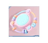 Ashata Baby Instrument de musique jouet, jeu talkie-walkie multifonctionnel aux sons doux, tambour à perles roses