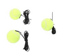 ASHATA Balles D'entraînement de Tennis à Haute élasticité avec Couche Extérieure en Fibre Synthétique Outil D'entraînement Polyvalent pour Perfectionner Les Compétences de Tennis Balles 3 Pièces