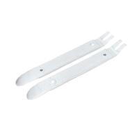 ASHATA Barre de Levier Durable à Double Usage, Outil Efficace chromé pour le Retrait des Attaches Automobiles et Marines, 2 Unités en Acier 4140