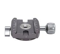 ASHATA Base de Serrage du Boîtier de Rangement Gris : Support à Rotule Panoramique à 360 Degrés avec Niveau à Bulle et Forte capacité de Verrouillage, pour Plaque de Boîtier de Rangement pour