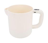 ASHATA Batteur à Oeufs électrique 2 en 1, Tasse de Mélange électrique sans Fil Portable et Filtre 1L Bol de Lavage de Riz Agitateur Automatique, pour Gadget de Cuisine pour Remuer