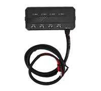 ASHATA Bloc de Fusibles 12 V, Kit Universel de Boîte de Relais de Fusibles de Moto 20 A avec Indicateur D'avertissement LED, Relais de Batterie 4 Circuits, Accessoire de Moto, pour