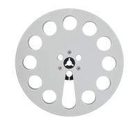 ASHATA Bobine Vide de 1/4 de 7 Pouces pour L'enregistrement ReVox Studer, Bobine de Réception de Bande Audio, Bobine Vide avec 12 Trous de Remplacement de Moyeu NAB, Remplacement de (GREY)