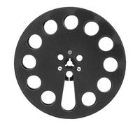 ASHATA Bobine Vide de 1/4 de 7 Pouces pour L'enregistrement ReVox Studer, Bobine de Réception de Bande Audio, Bobine Vide avec 12 Trous de Remplacement de Moyeu NAB, Remplacement de (BLACK)