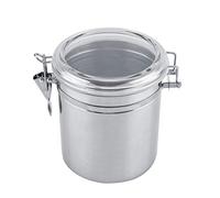 ASHATA Boîte à Café Hermétique, Boîtes et Coffrets à thé et Café Alimentaire en Acier Inoxydable Coffee Vault Hermétique de Conservation pour Café/Haricots/Sucre/Thé(L)