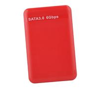 ASHATA Boîte à Disque Dur, Fermeture du Disque Dur, USB3.0 A HDD Plus Grande Résistance à l'impact Mac 9.1 et Mac 10.2 pour 7 XP Vista Vista (Rouge)