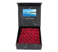 ASHATA Boîte- avec écran LCD de 7 Pouces pour les Cadeaux, Bricolage de Carte de Voeux Vidéo Boîte à Présent avec Mémoire de 128 M pour le Mariage D'anniversaire D'anniversaire