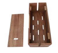 ASHATA Boîte de Gestion de Câbles en Bois, Organisateur Efficace pour Cacher Les Cordons électriques pour la Maison, Le Bureau, L'optimisation de l'espace