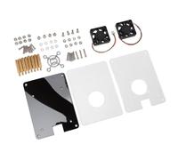 ASHATA Boîtier de Refroidissement pour RasPi 5 avec Conception Acrylique à 2 Couches et Ventilateur pour Les Projets Domestiques, Style Innovant
