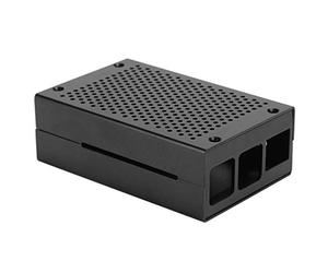 ASHATA Boîtier pour 3 B + (B Plus) / Pi 3 B, Boîtier en Alliage D'aluminium, Coque en Maille, Protection de la Carte Mère, pour Radiateur (Noir pour 3B + / 3B)