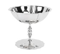 ASHATA Bol à la Crème Glacée, Tasse de Crème Glacée en Acier Inoxydable Bol de Service à Desserts à Base de Matériaux en Acier Inoxydable de qualité avec des Motifs pour les Types de Beaux Desserts