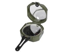 ASHATA Boussole Géologique étanche Lumineuse Antichoc Multifonctionnelle pour Aventure en Plein Air, Boussole D'étude Géologique Fluorescente en Alliage D'aluminium, Vert, 3,3 X 2,8 X 1,4"