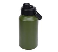 ASHATA Bouteille D'eau Isotherme de 3 L avec Bec Verseur, Couvercle et Poignée, Bouteille D'eau en Acier Inoxydable, Fitness, Garde au Froid 48 Heures et au Chaud 24 Heures, Tasse (Olive verte)