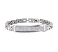 ASHATA Bracelet élégant Intelligent, activité Portable et Tracker de Fitness pour Le Mode Multi Sport, Bluetooth V5.1 Fitness Tracker Wristband IP68 Proof, Charge Magnétique (Silver)