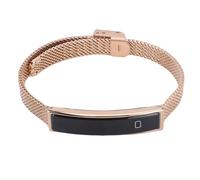 ASHATA Bracelet Intelligent pour Hommes Femmes, Tracker de Fitness d'activité, Obturateur à Distance de Téléphone Bluetooth, avec Une Application, avec des Modes Sportifs Multiples (Gold)