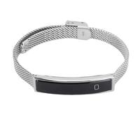 ASHATA Bracelet Intelligent pour Hommes Femmes, Tracker de Fitness d'activité, Obturateur à Distance de Téléphone Bluetooth, avec Une Application, avec des Modes Sportifs Multiples (Silver)
