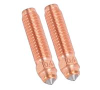 ASHATA Buse de Rechange pour Imprimante 3D 0,4 Mm, Cuivre et Acier de qualité pour, conductivité Thermique Rapide, Lot de 2