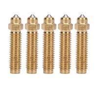 ASHATA Buses Bimétalliques, Buse D'imprimante 3D en Laiton et Acier trempé M6x25mm 0,2mm, pour Imprimantes 3D et Carbon