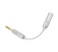 ASHATA Câble Adaptateur de Casque 6,35 Mm Mâle vers 4,4 Mm Femelle pour Appareils Audio MPAMP1, 6N OCC en Cuivre plaqué Argent 6,35 Mm Mâle vers 4,4 Mm Femelle Adaptateur Jack Audio