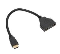 ASHATA Câble Adaptateur Répartiteur HDMI, 1 en 2 Sorties HDMI Mâle 1080P vers Double Câble HDMI Femelle HDMI, Adaptateur Répartiteur HDMI pour HDTV pour, pour Lecteur DVD