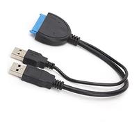 ASHATA Câble Adaptateur vers USB 3.0, Câble Adaptateur vers USB pour Ligne de Lecteur Facile de Données de Disque Dur SSD et HDD de 2,5 Pouces