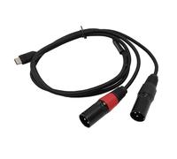 ASHATA Câble Audio USB C vers Double XLR Mâle, Câble de Type C vers XLR Mâle, Câble USB C vers XLR 32 Bits 384 KHz pour Amplificateur, Mixeur, Haut-parleur, Téléphone, Ordinateur, (2m)