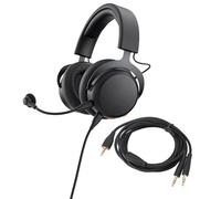 ASHATA Câble Auxiliaire 3,5 Mm à 3,5 Mm pour Casque MMX100, Câble de Remplacement Audio pour Casque PC, 2 M (BLACK)