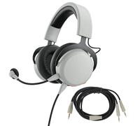 ASHATA Câble Auxiliaire 3,5 Mm à 3,5 Mm pour Casque MMX100, Câble de Remplacement Audio pour Casque PC, 2 M (GREY)