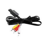 ASHATA Câble AV Composite pour N64, Cordon Vidéo de 6 Pieds, Câble Composite A V pour Moniteur TV, Connecteurs à Code Couleur, Gaine Ultra épaisse